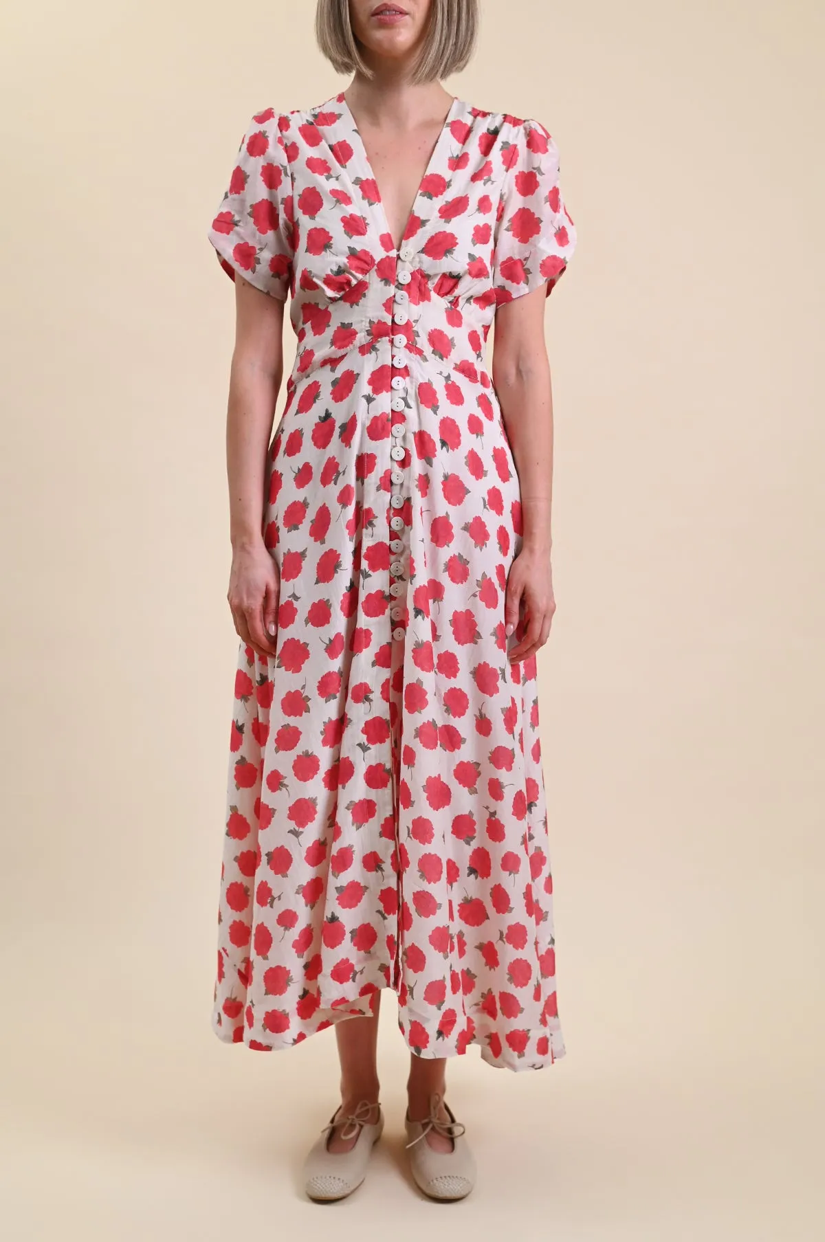Novara Dress Vintage Rose Ivory