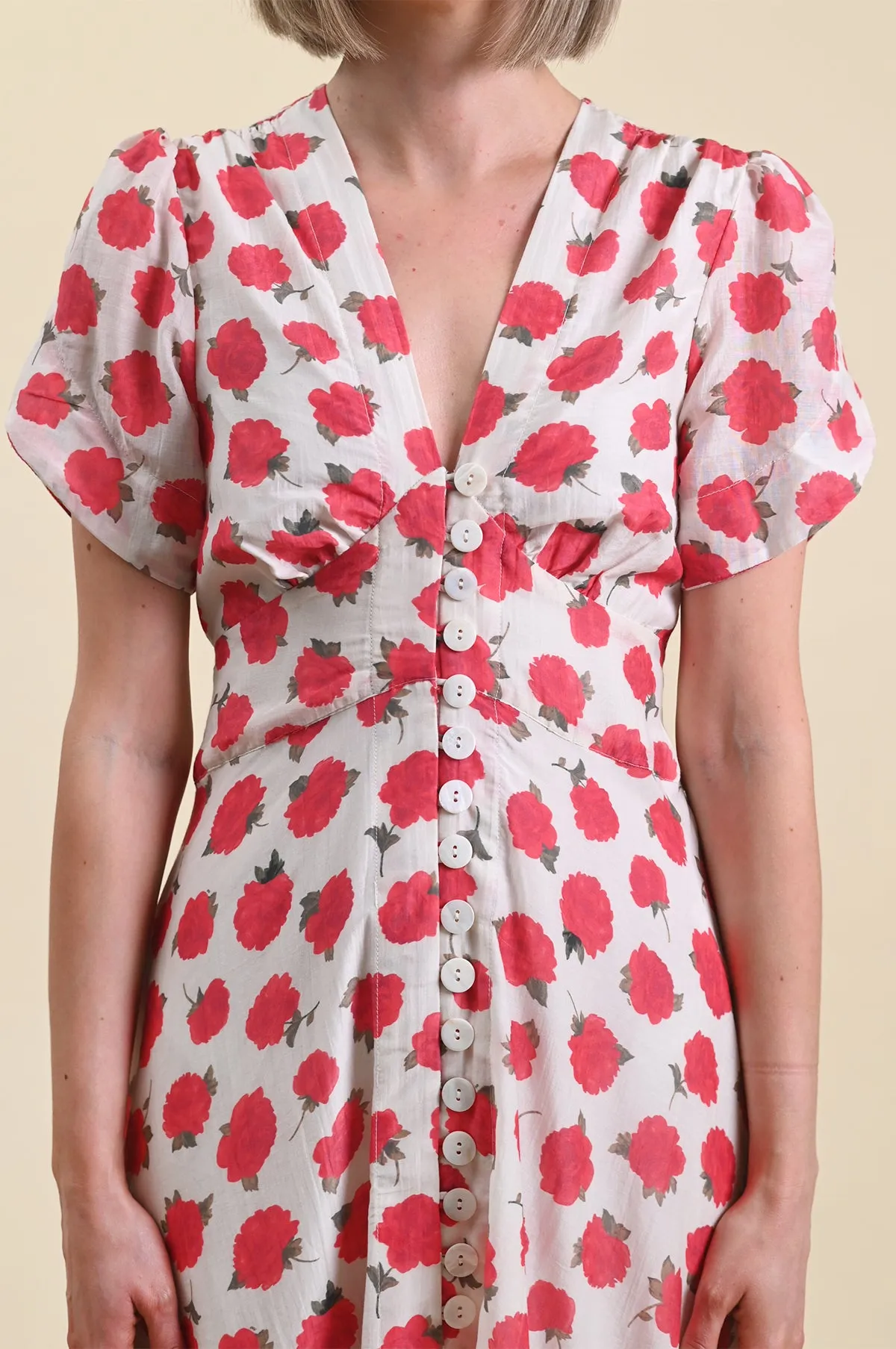 Novara Dress Vintage Rose Ivory