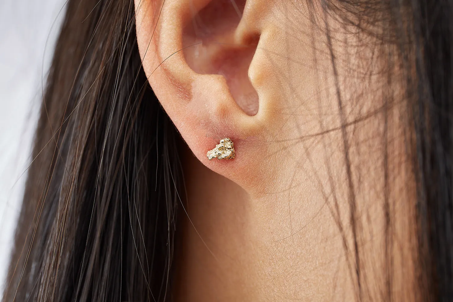 Nugget 9K Gold Studs