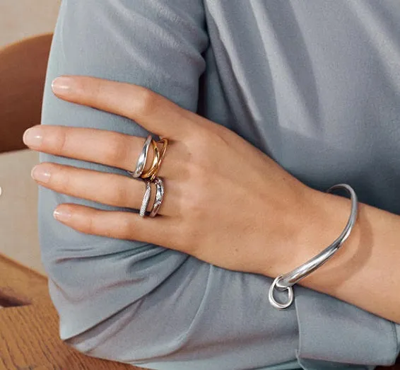 Offspring Charm Silver Bangle