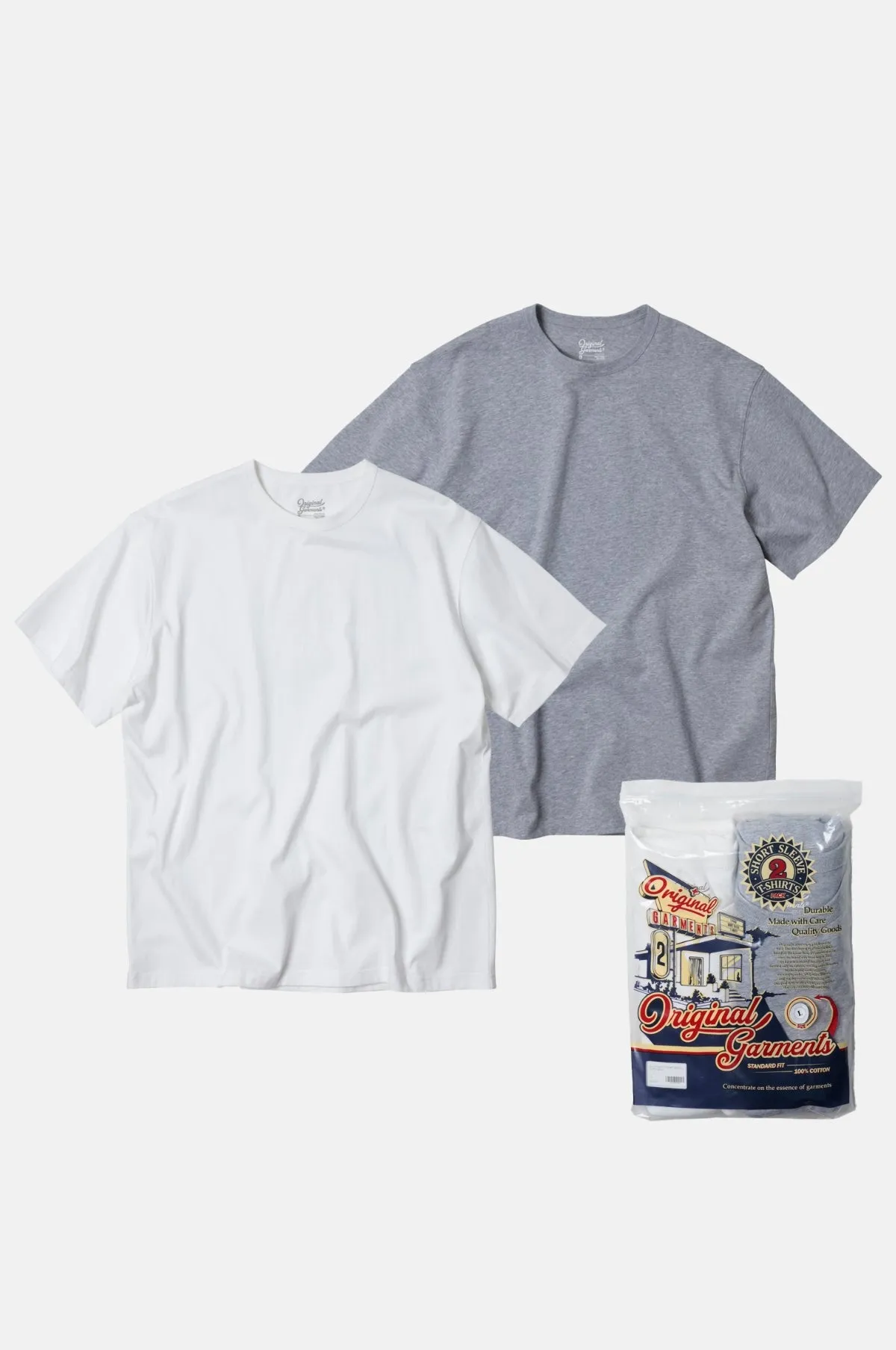 OG Athletic T-Shirt 2Pack White   Gray