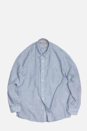 OG Stripe Seersucker Shirt Blue