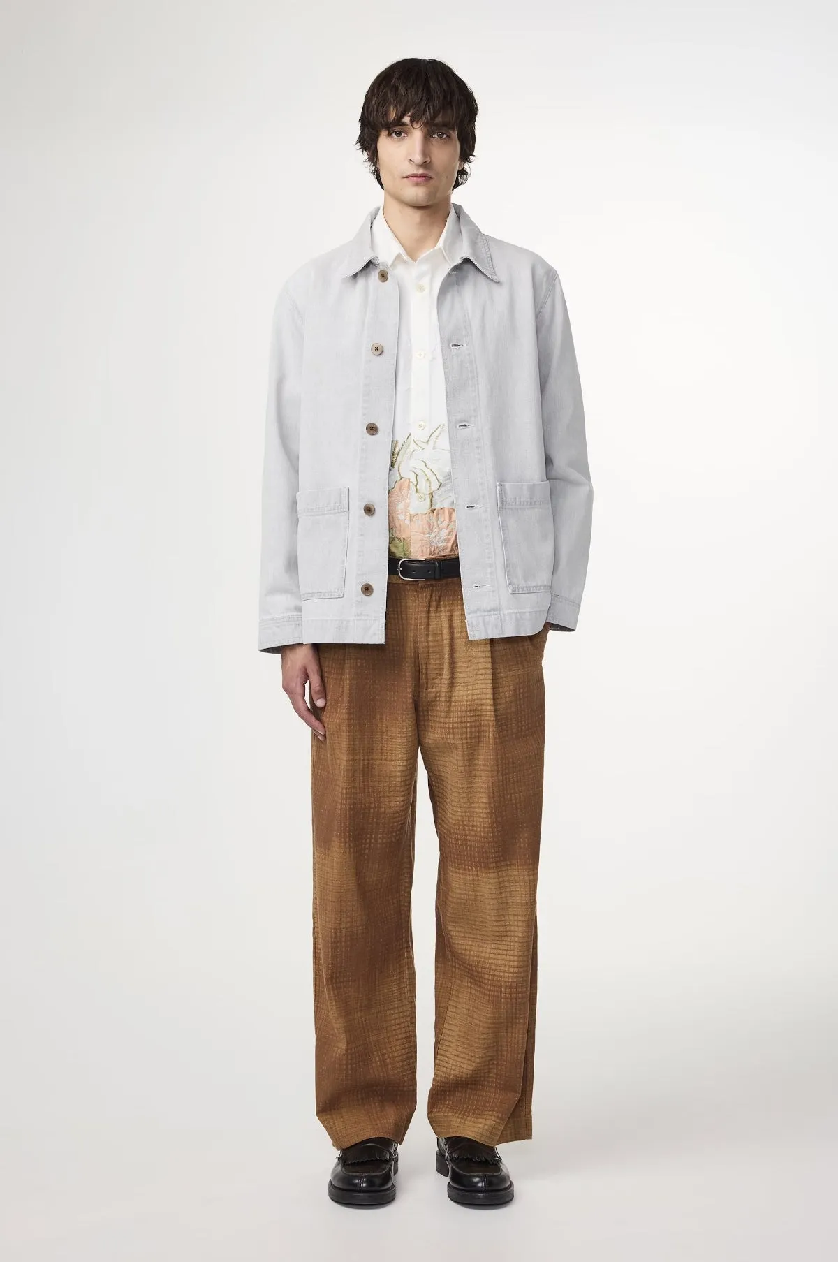 Ollie Shirt Light Grey Denim
