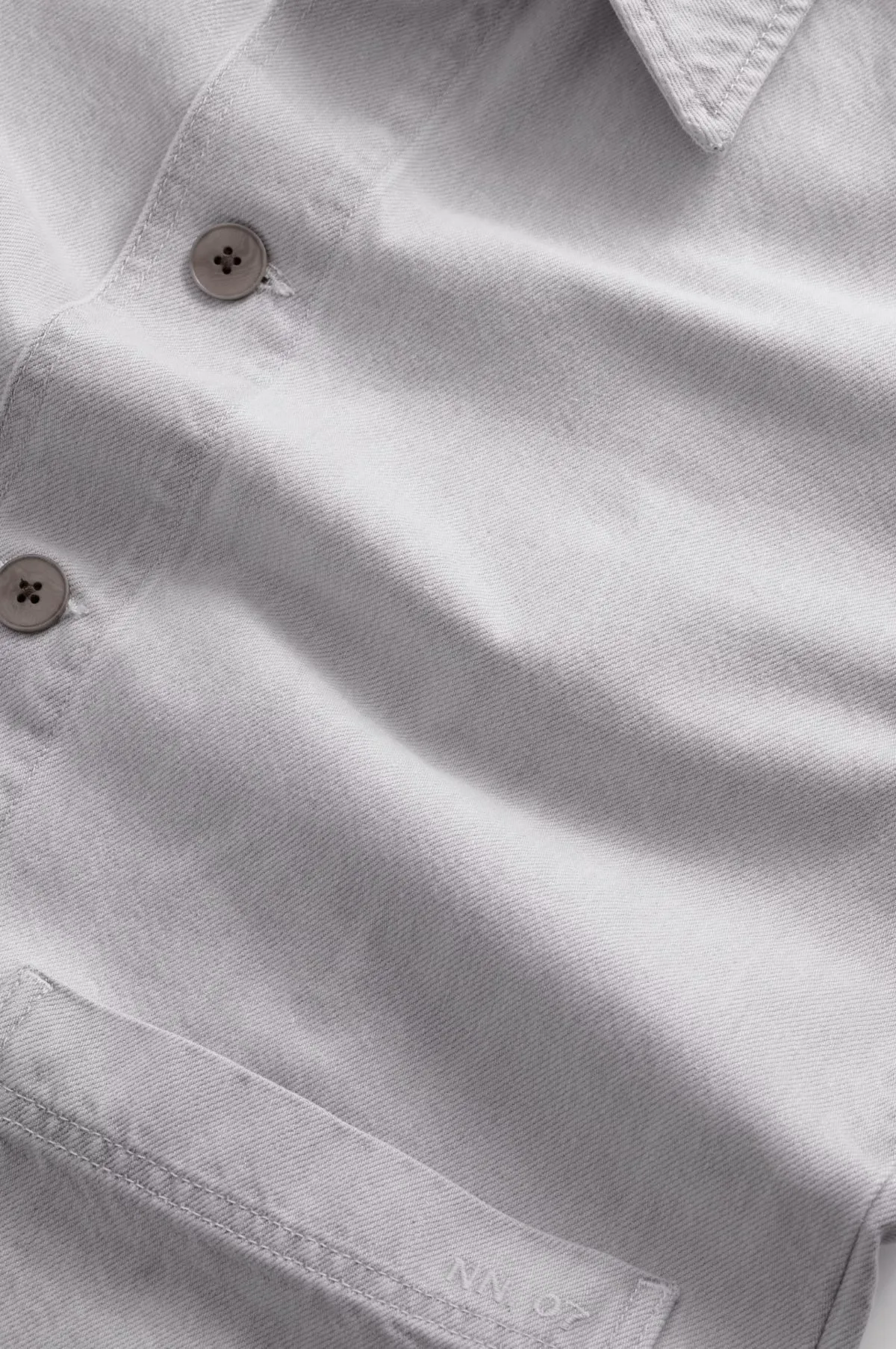 Ollie Shirt Light Grey Denim