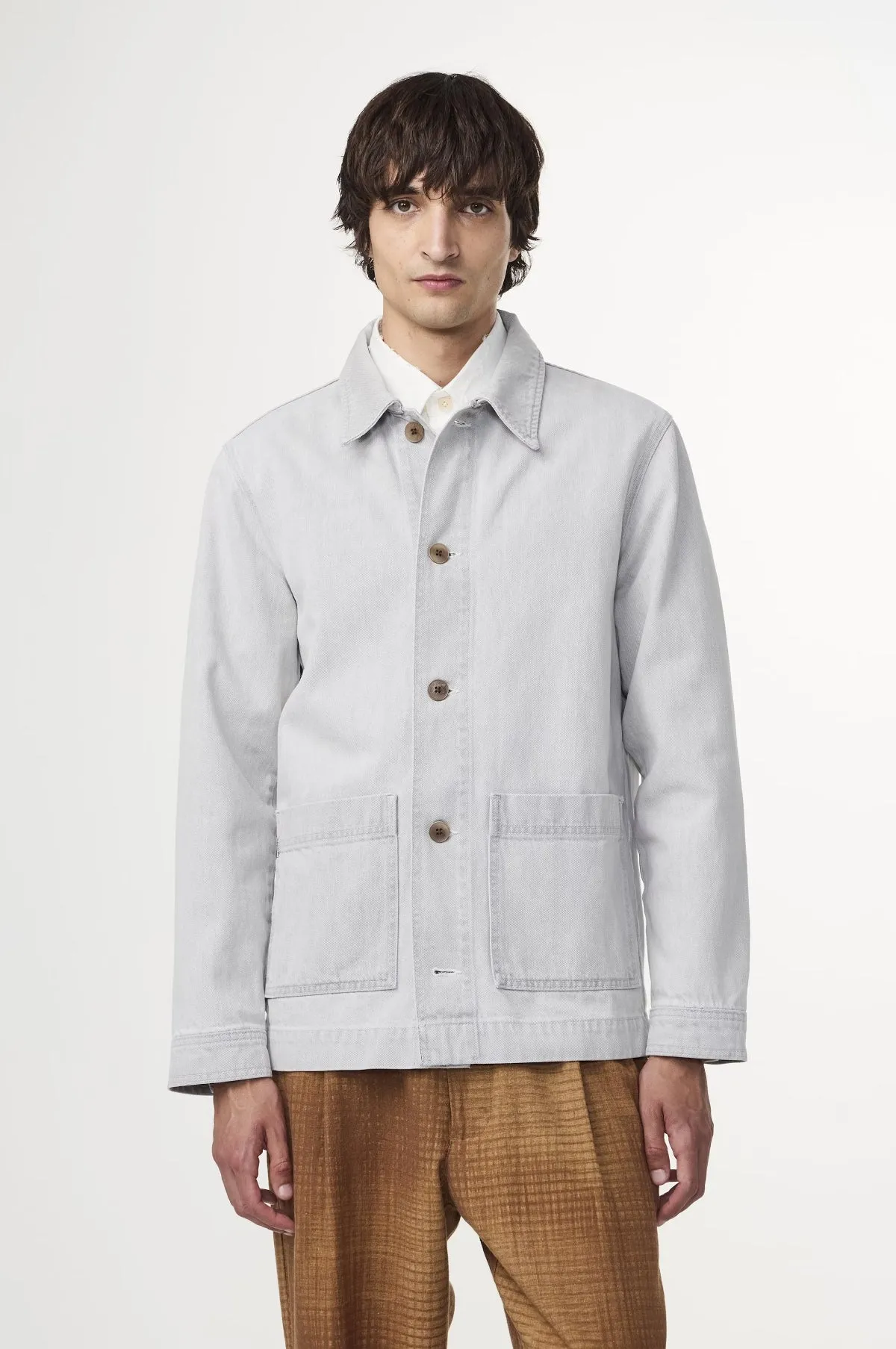 Ollie Shirt Light Grey Denim