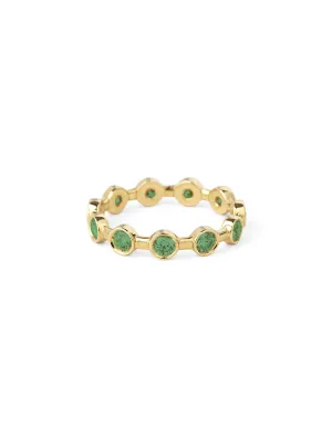 On The Rocks 18K Gold Ring w. Emeralds
