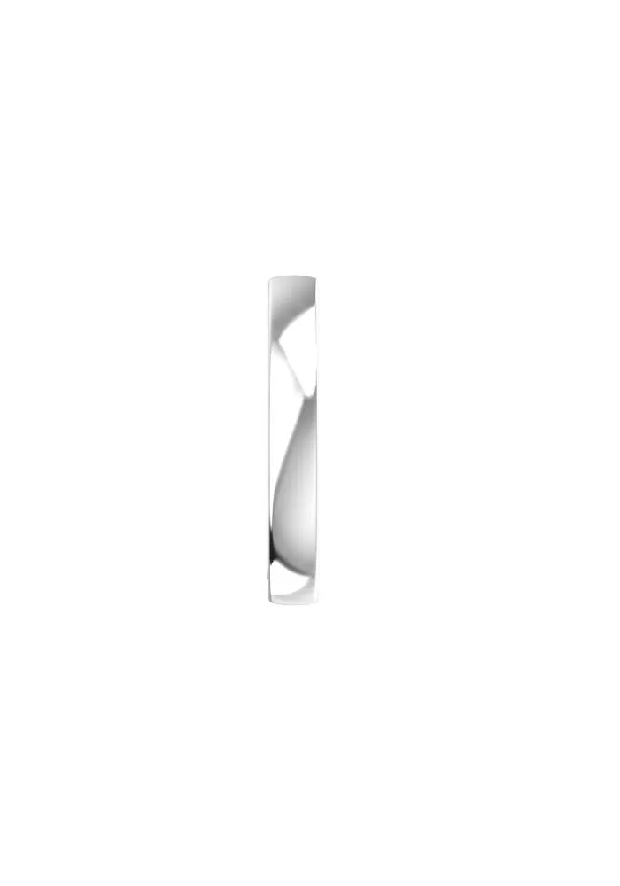 One Essential 18K Whitegold Hoop