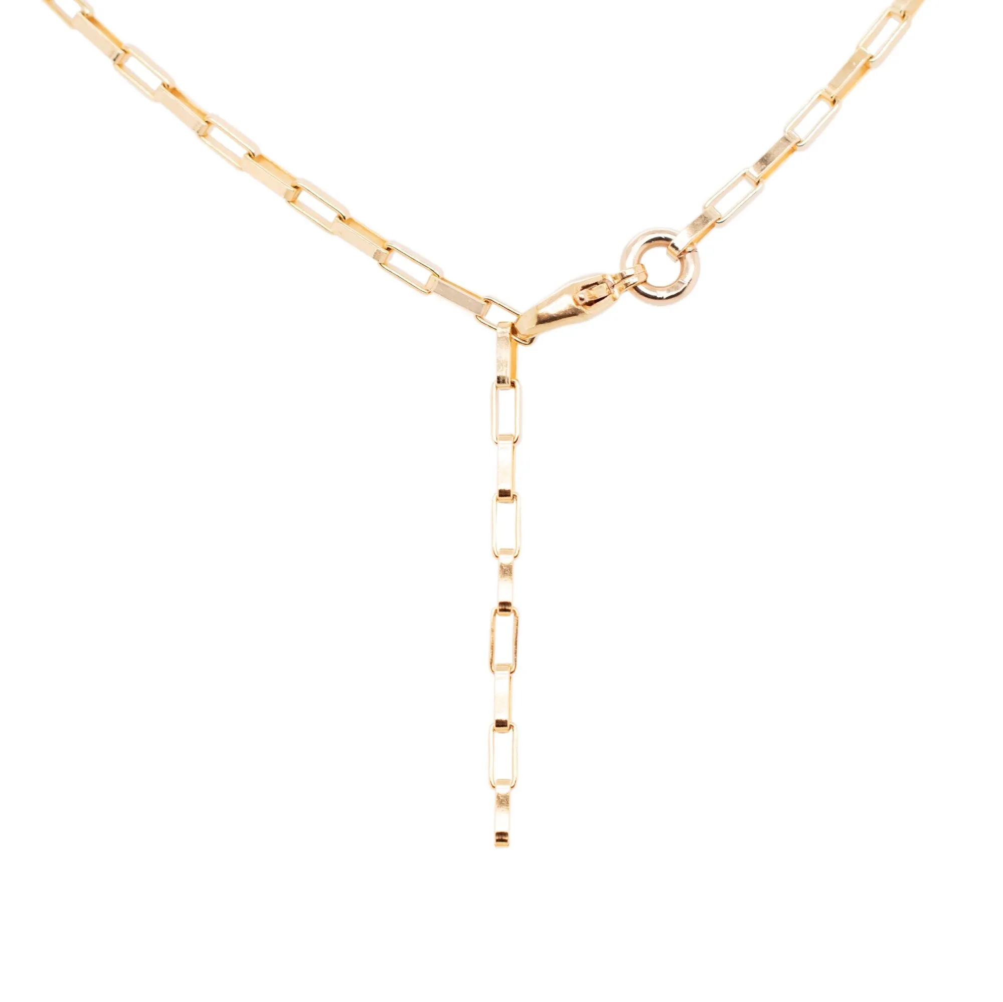 Orange Gold Plated Necklace w. Zirconia