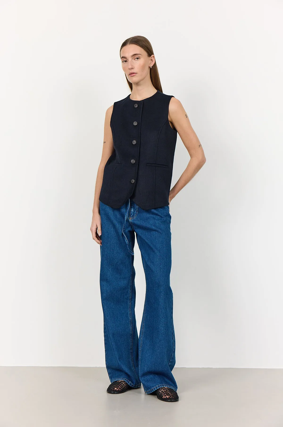 Owa Waistcoat Dark Navy