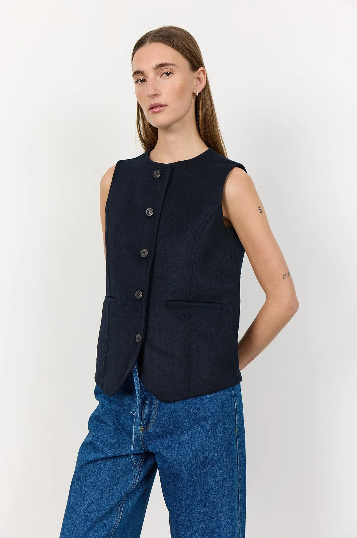 Owa Waistcoat Dark Navy