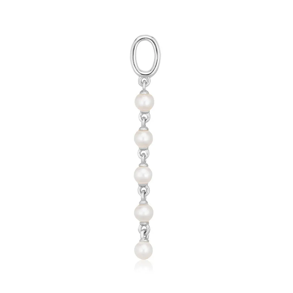 Perla Cinque Silver Pendant w. Zirconia