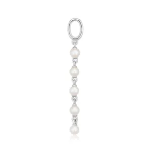 Perla Cinque Silver Pendant w. Zirconia