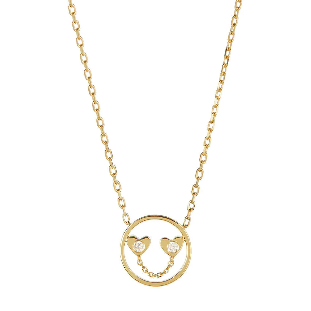PETIT Jen 14K Gold Necklace w. Diamond