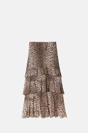 Preslee Skirt Antelope Spot Black