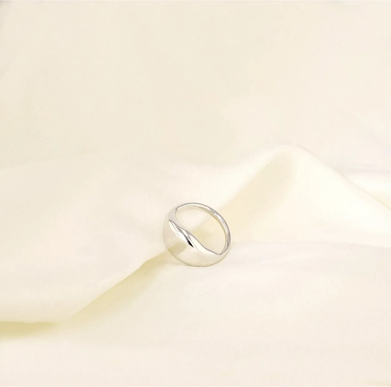 Puka Silver Ring