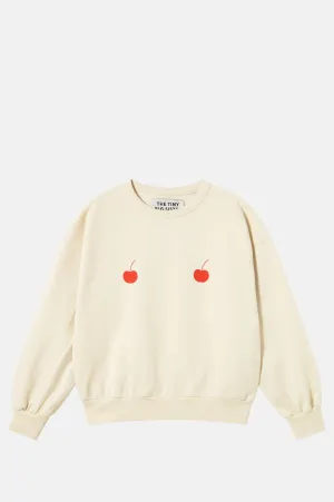 "Cherries" Sweatshirt Light Cream