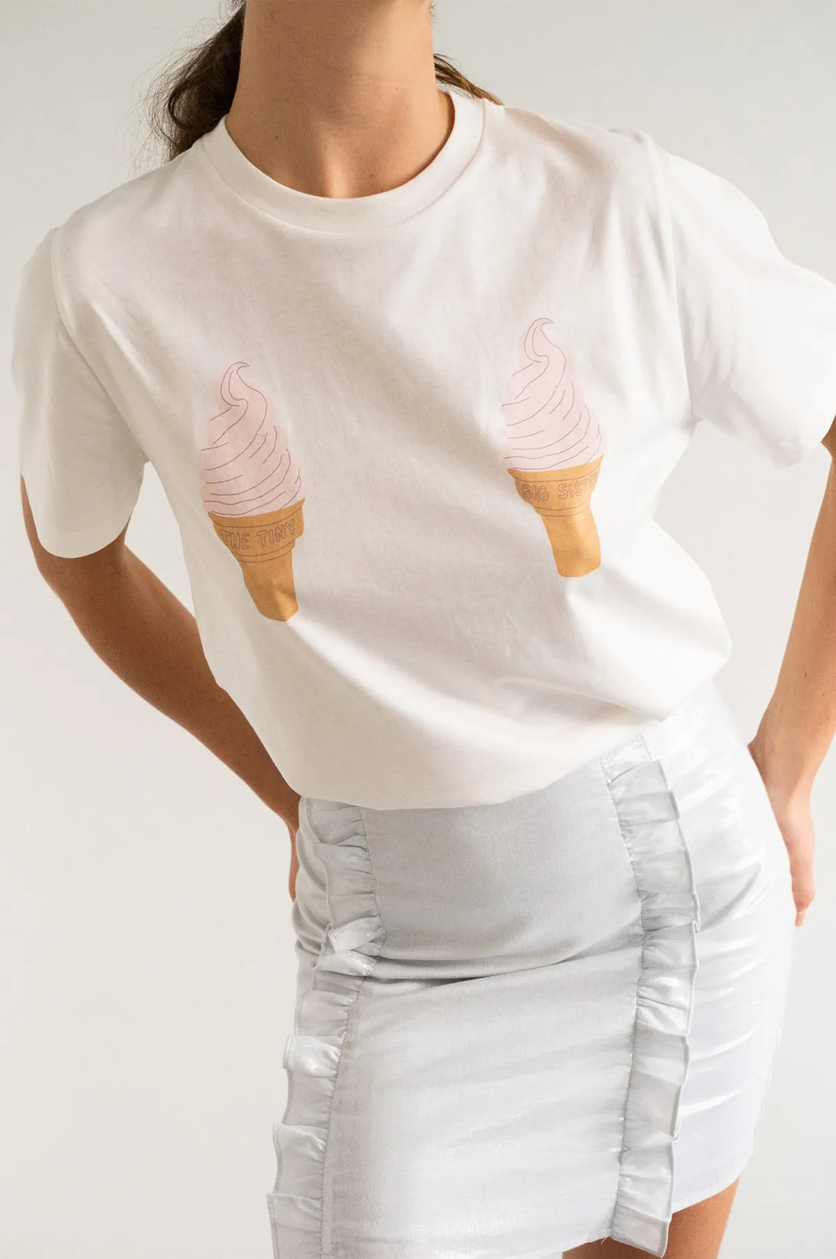 "Ice Creams" Tee Off-White