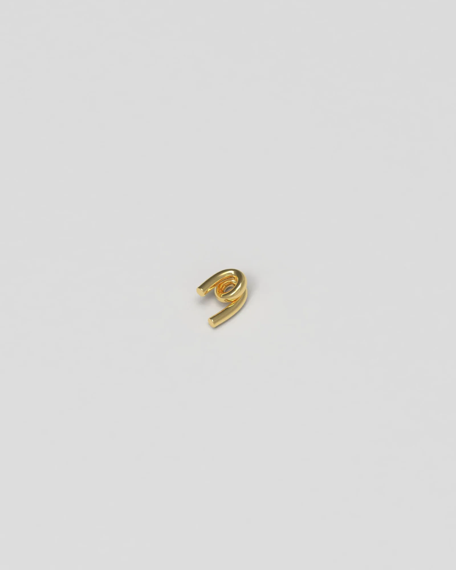 Rose Charm 18K Gold Pendant