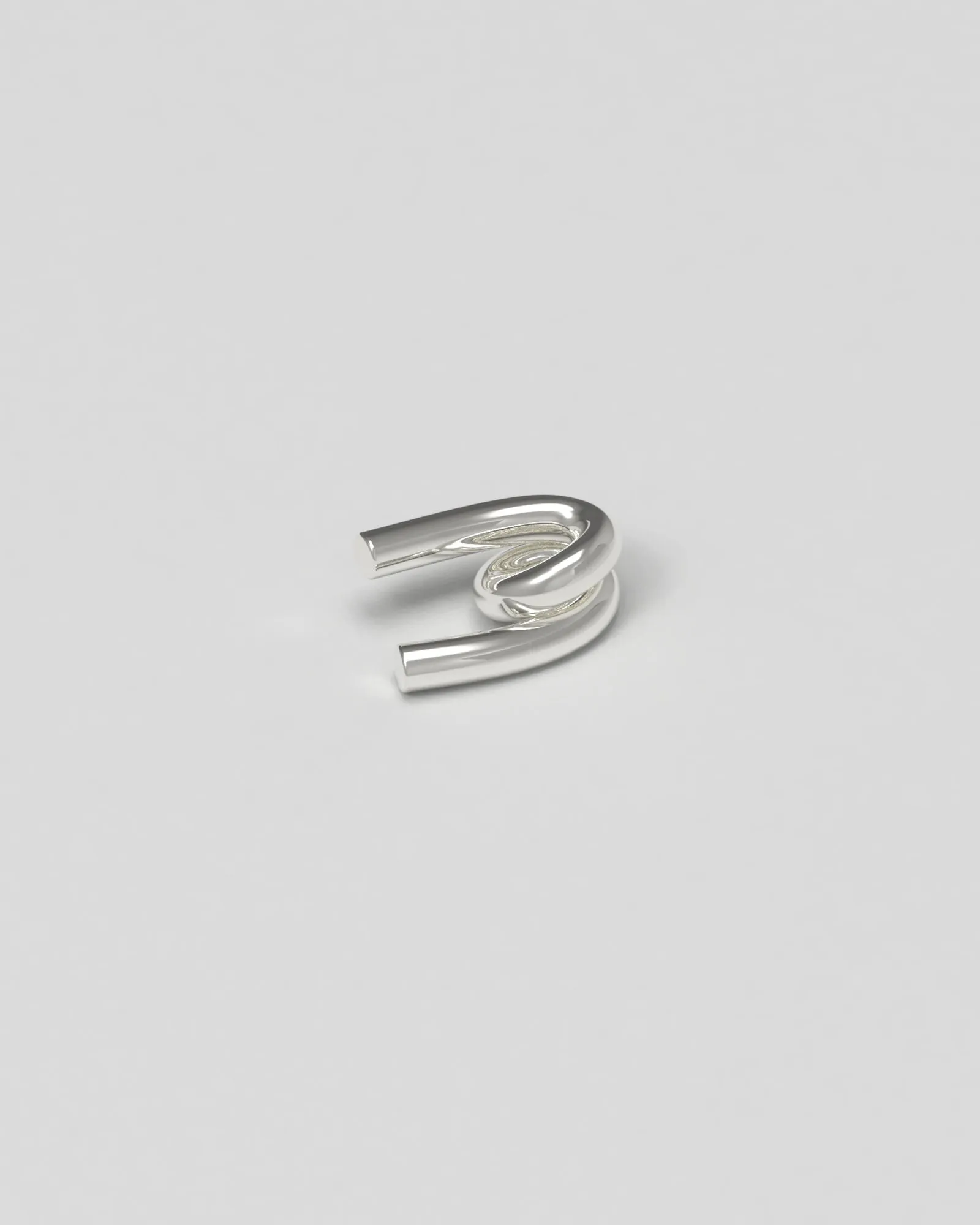 Rose Large Silver Pendant