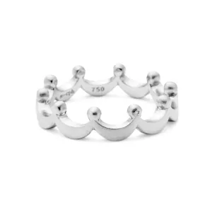 Royal dots 18K Whitegold Ring w. Diamond