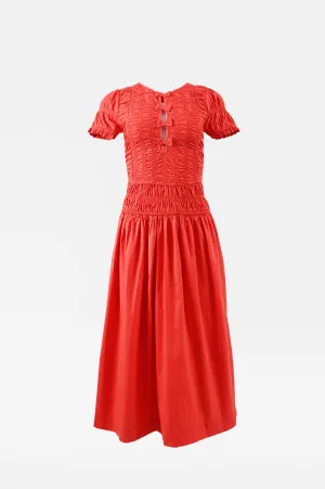 Saffy Midi Dress Red Alert