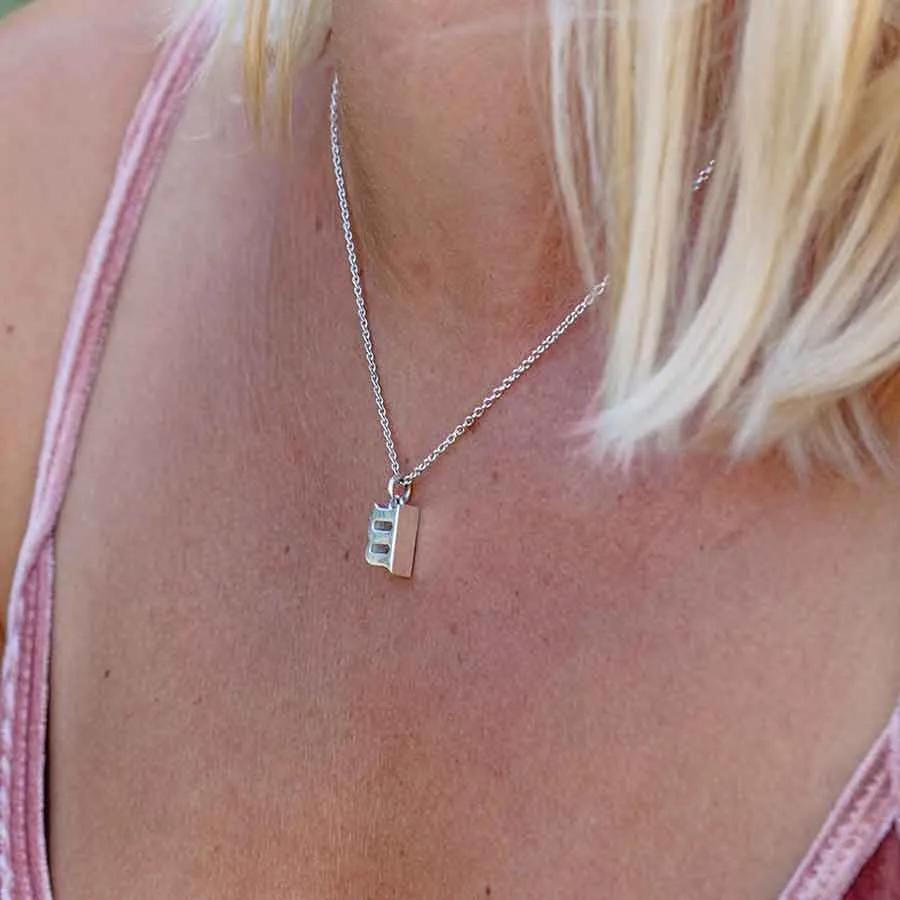 Seed b Silver Necklace