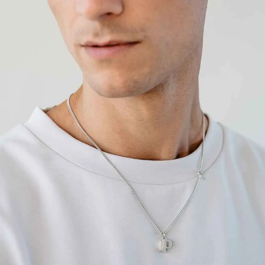 Seed b Silver Necklace