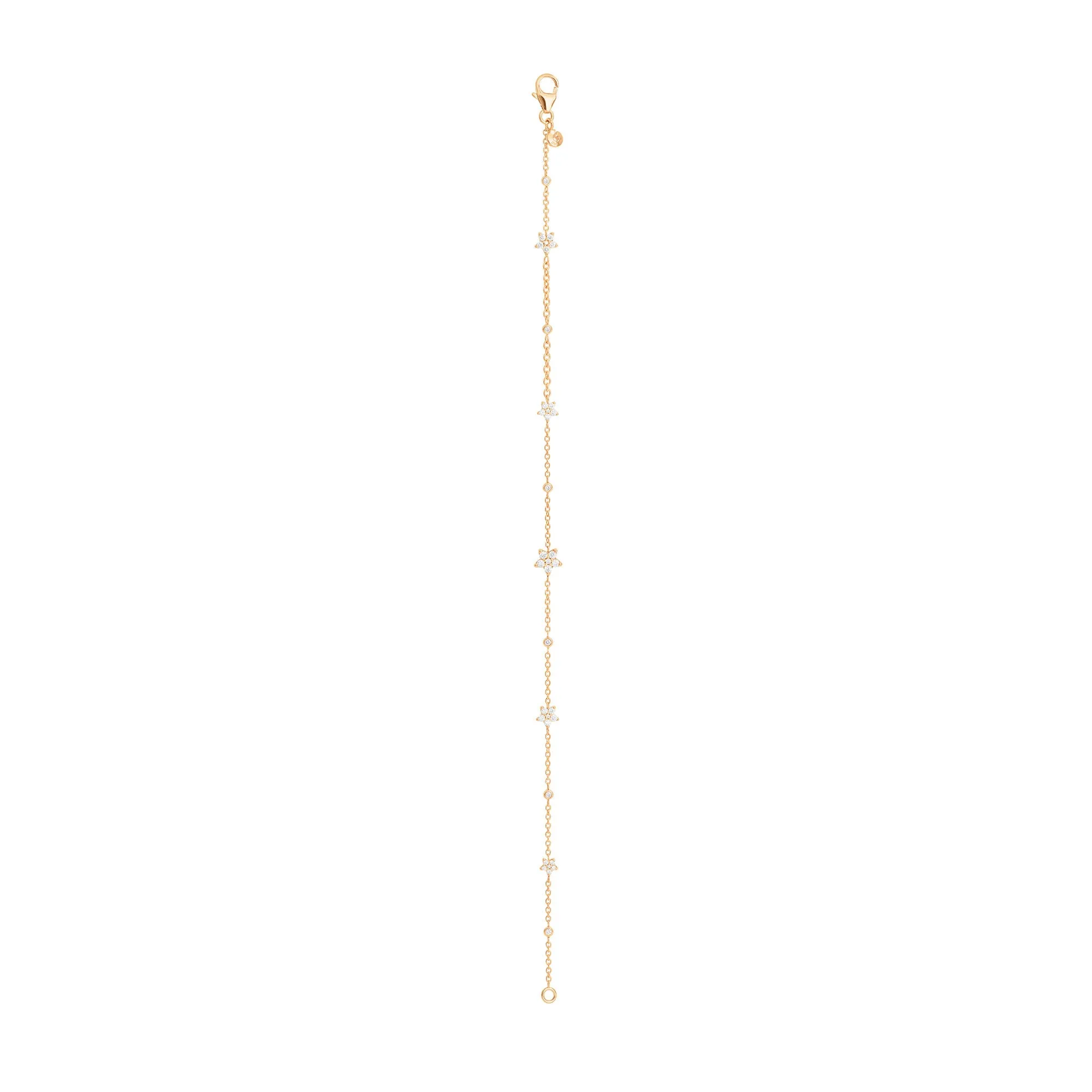 Shooting Stars 18K Gold Bracelet w. Diamonds