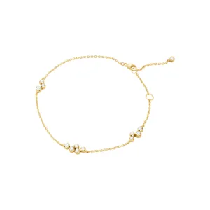 Signature 18K Gold Bracelet w. 0.28 ct Diamonds