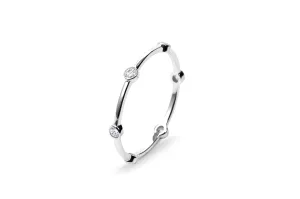 Six Diamond 14K Whitegold Band