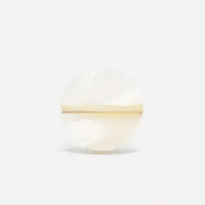 Slice 10K Gold Ring w. Pearl