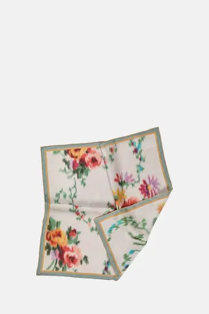 Small Classical White Flower Scarf