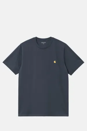 S/S Chase T-Shirt Dusky Blue/Gold