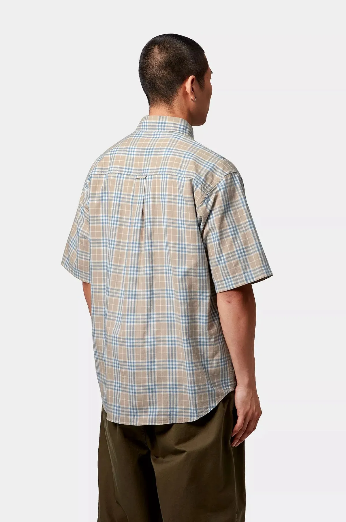 S/S Niven Check Shirt Wall/Wax