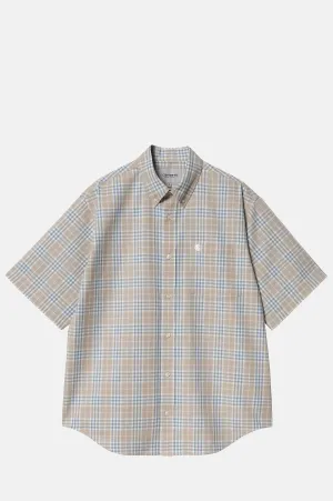 S/S Niven Check Shirt Wall/Wax