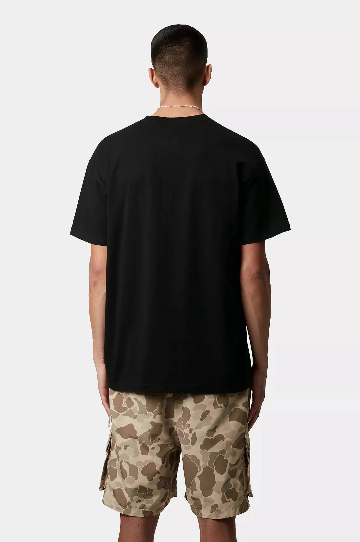 S/S Pocket Heart T-Shirt Black/Red