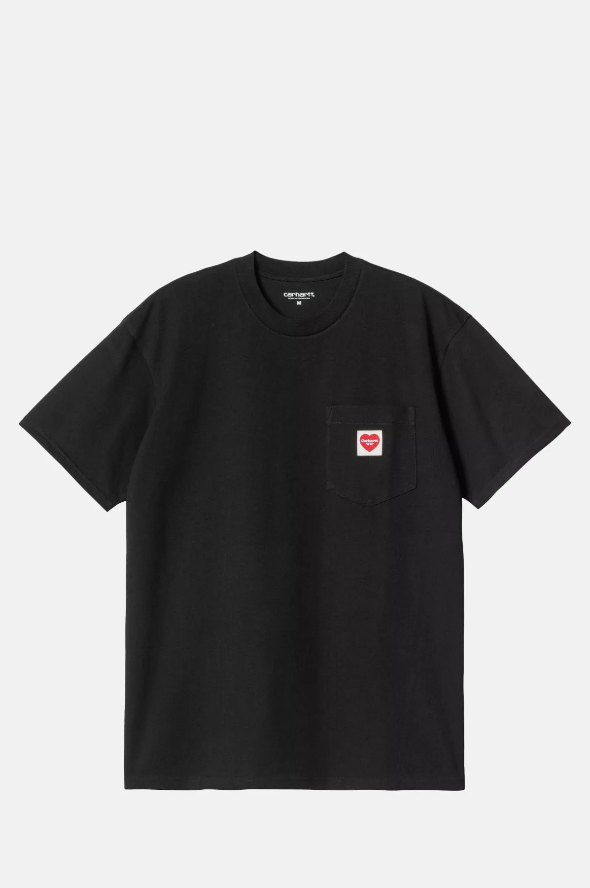 S/S Pocket Heart T-Shirt Black/Red