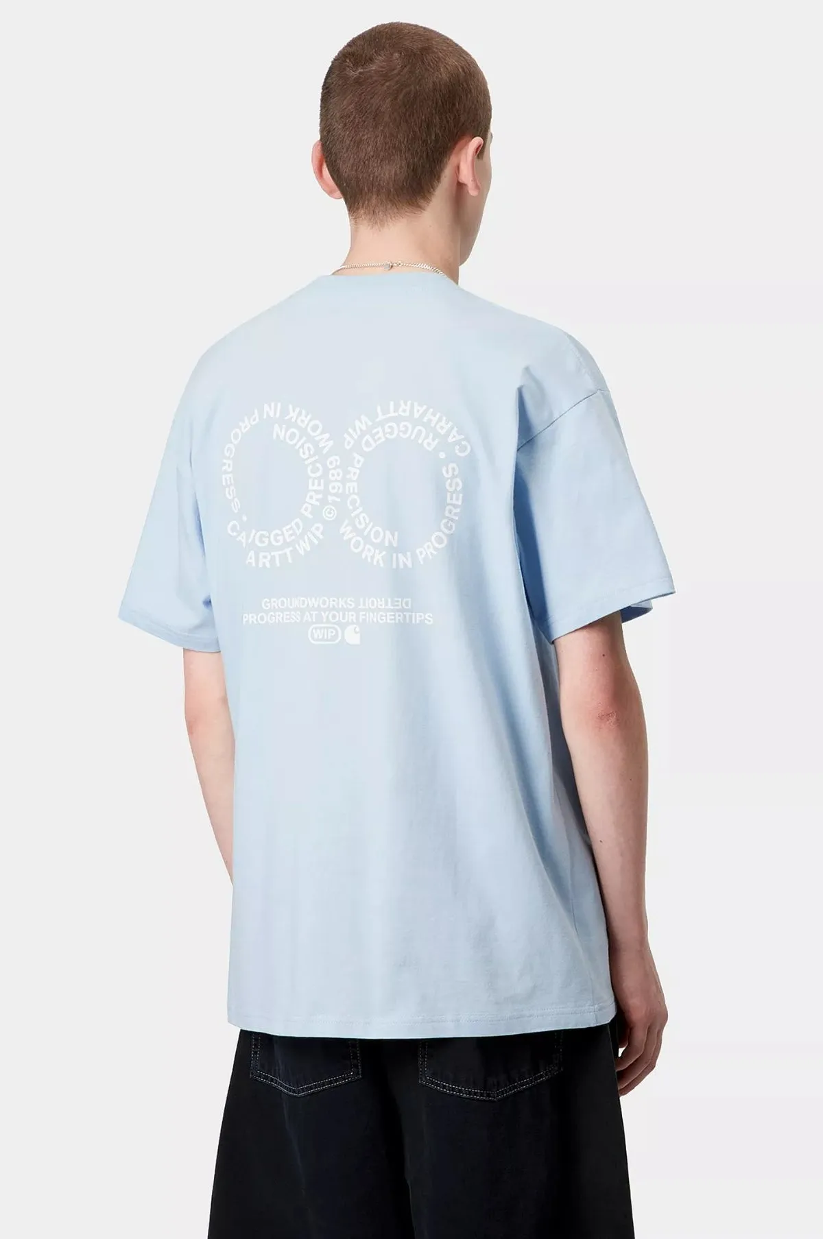 S/S Rotation T-Shirt Air Sky/White