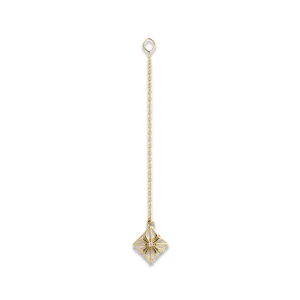 Star of Shamballa 18K Gold Pendant w. Diamond