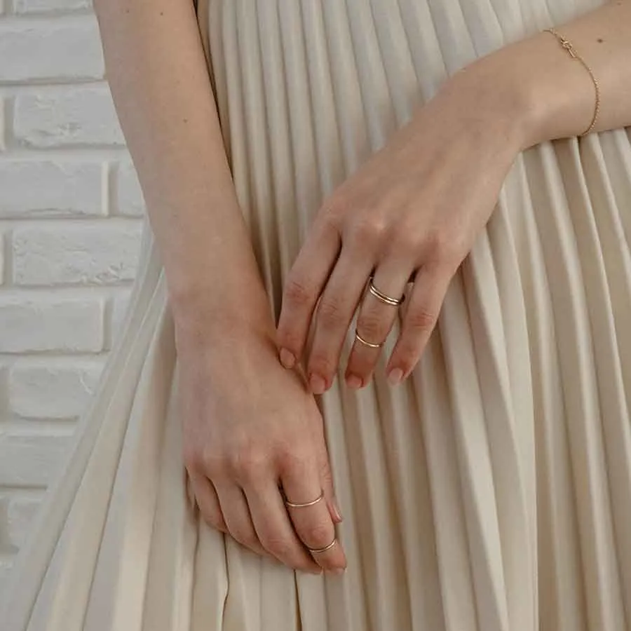 The Essential 18K Gold or Whitegold Ring
