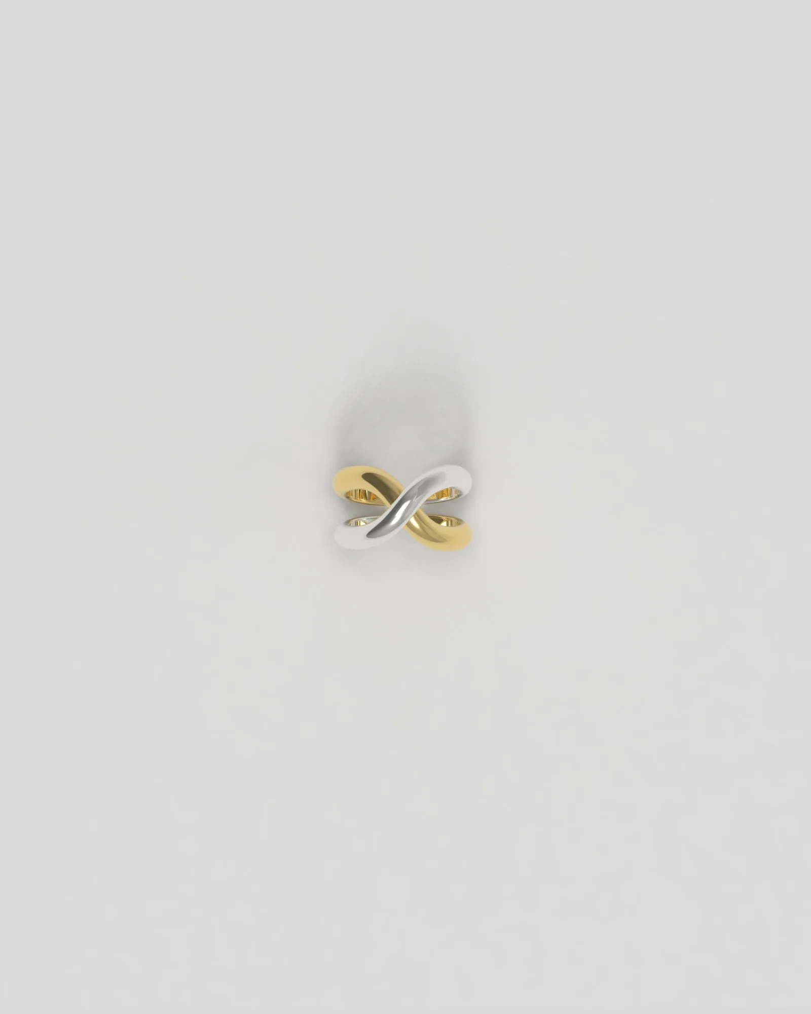 Thorn Double Mix Silver & Gold Ear Cuff