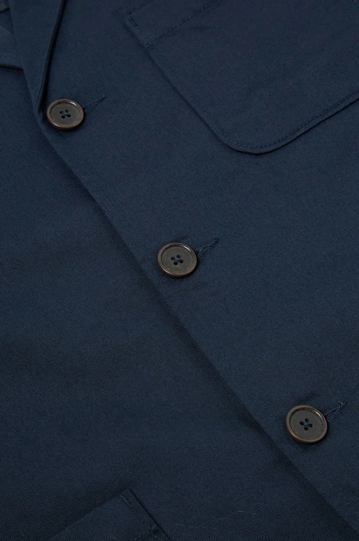Three Button Jacket Navy