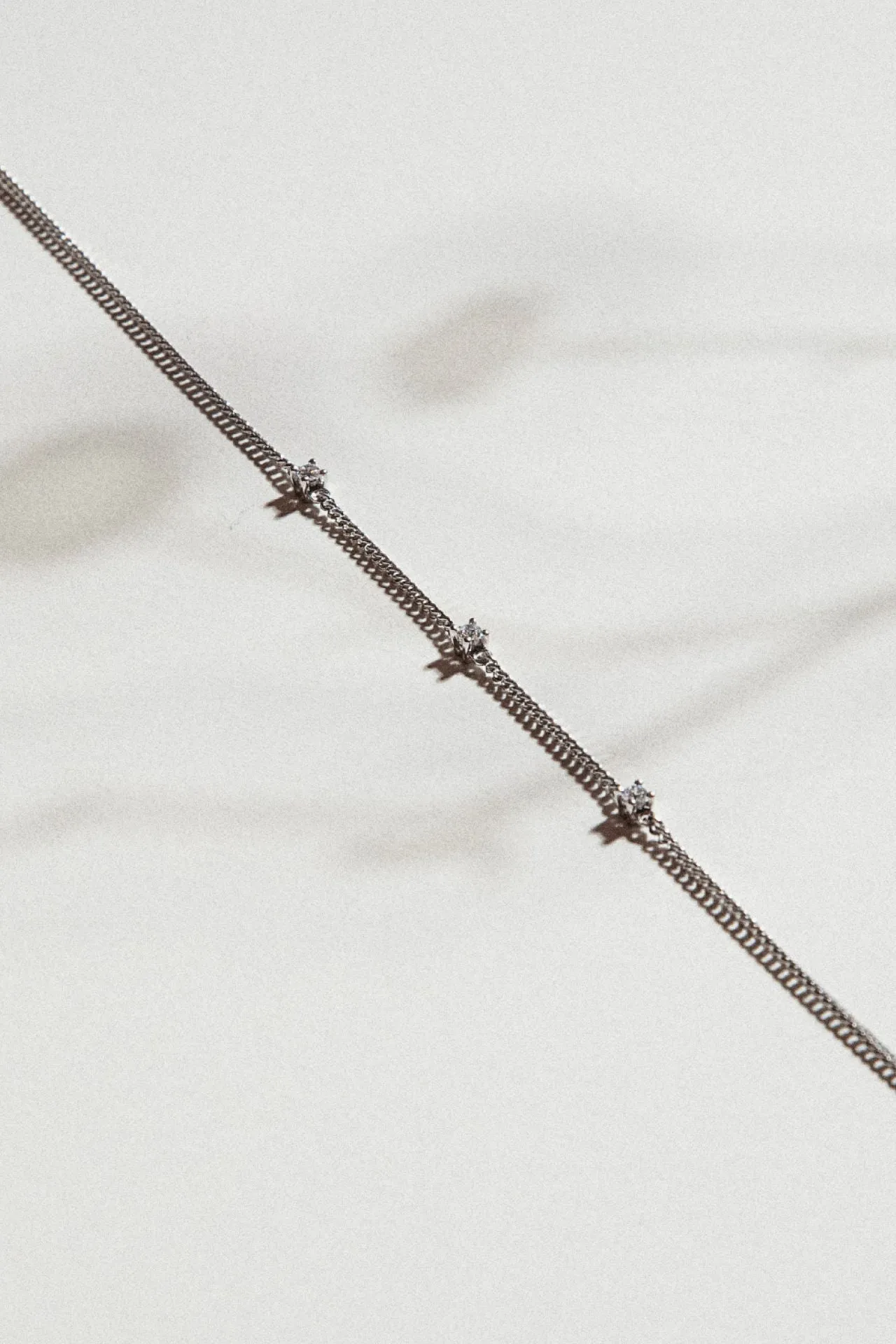 Triple Solitaire Mini 18K Rose Gold Bracelet w. Lab-Grown Diamonds
