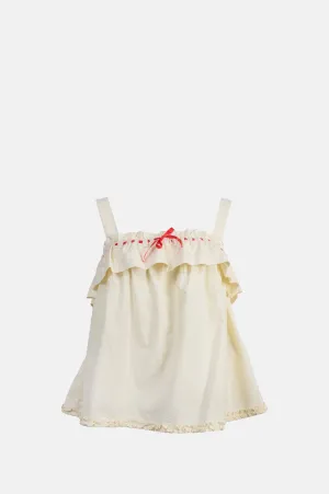 Tula Wide Strap Smock Cami Butter/Red
