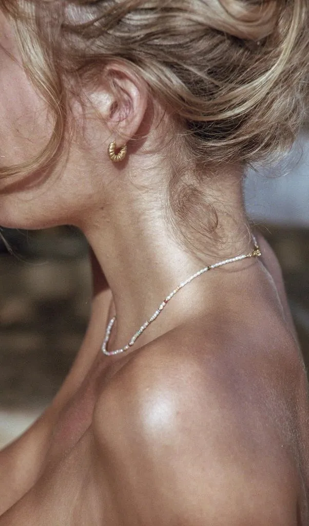 Tutti Gold Plated Necklace w. Beads & Pearls