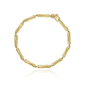 Vega Relief 18K Gold Bracelet