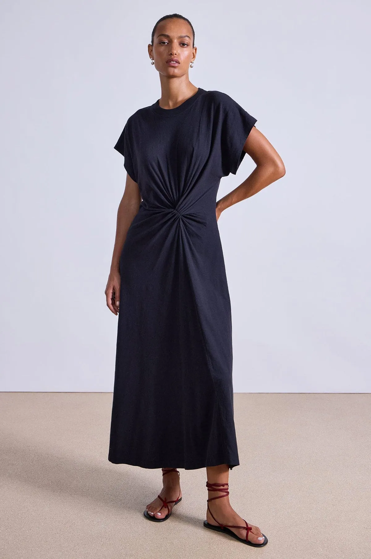Volta Twist Dress Black