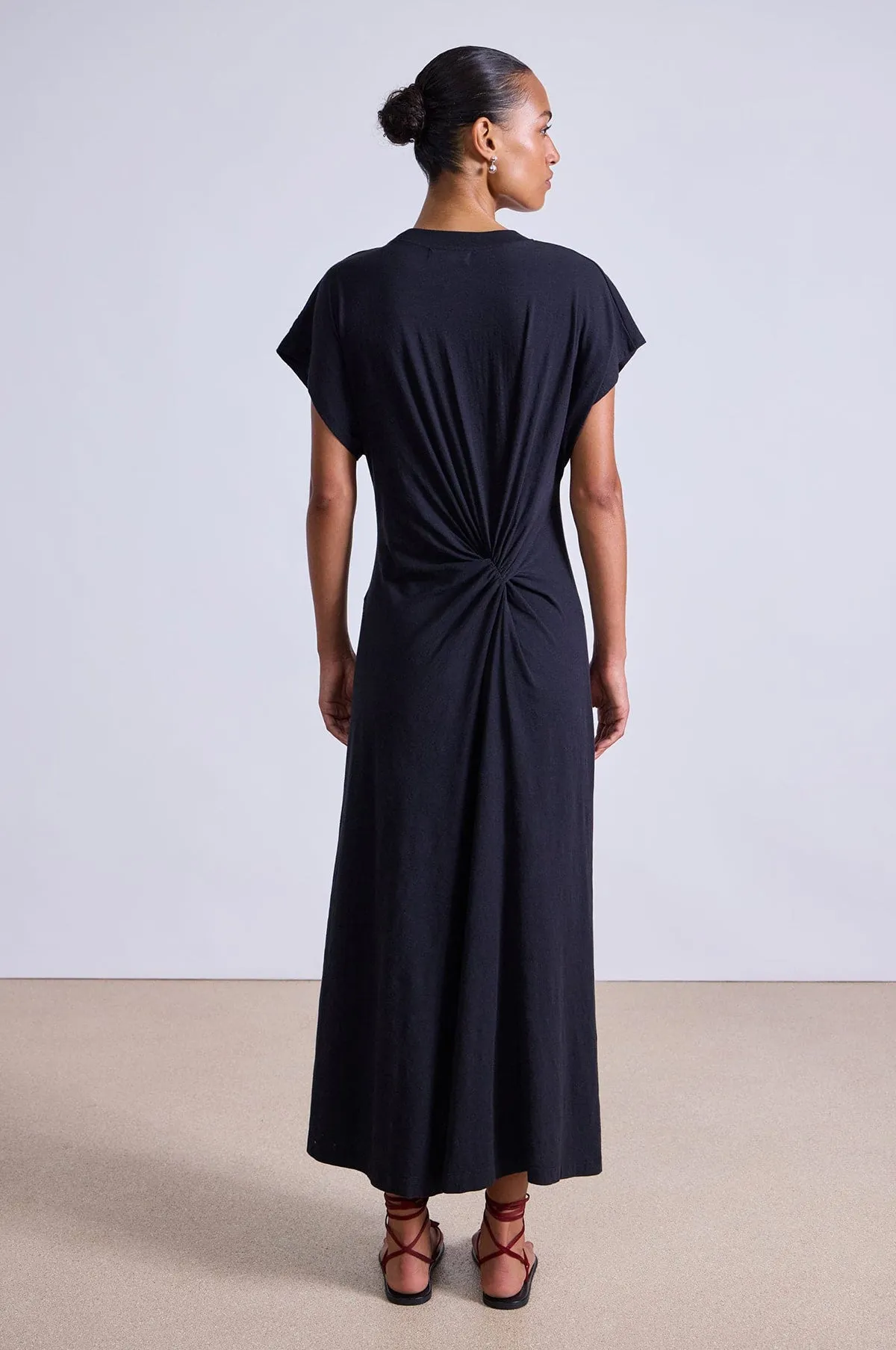 Volta Twist Dress Black