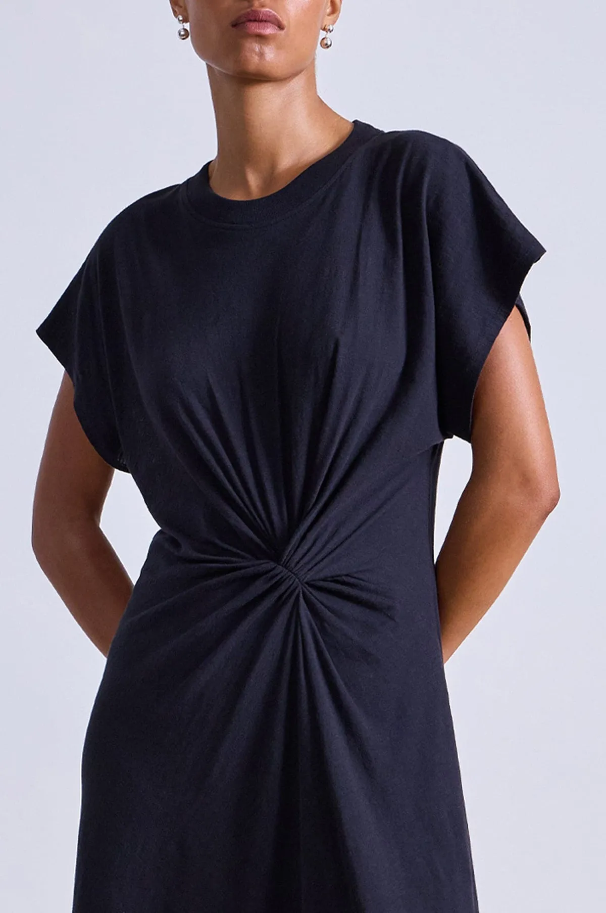Volta Twist Dress Black