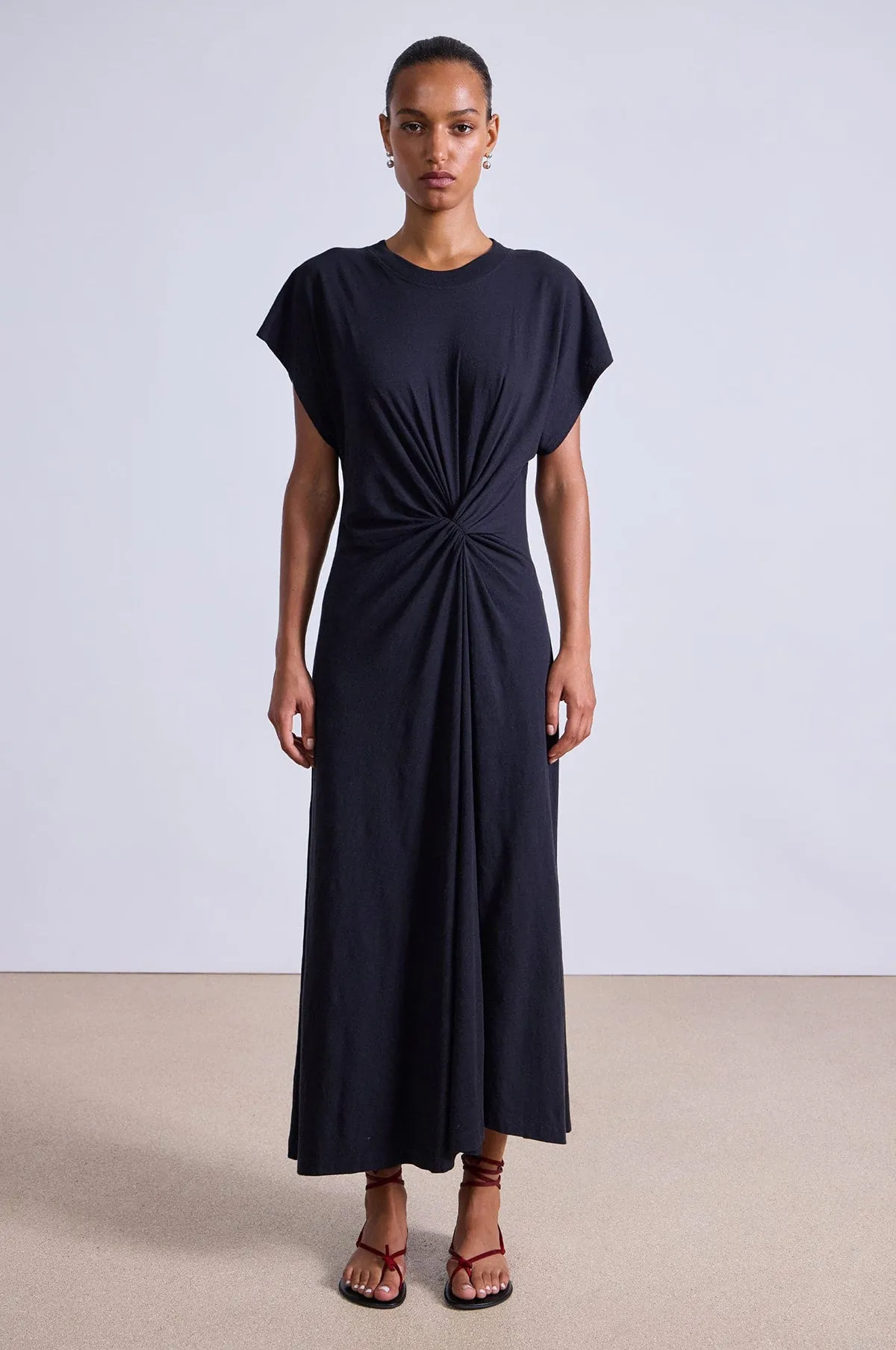 Volta Twist Dress Black